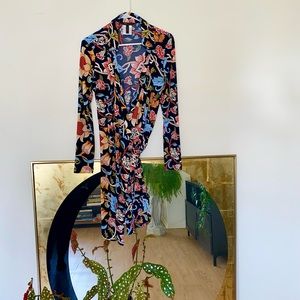 BCBG Paisley Floral Wrap Dress  

Size M